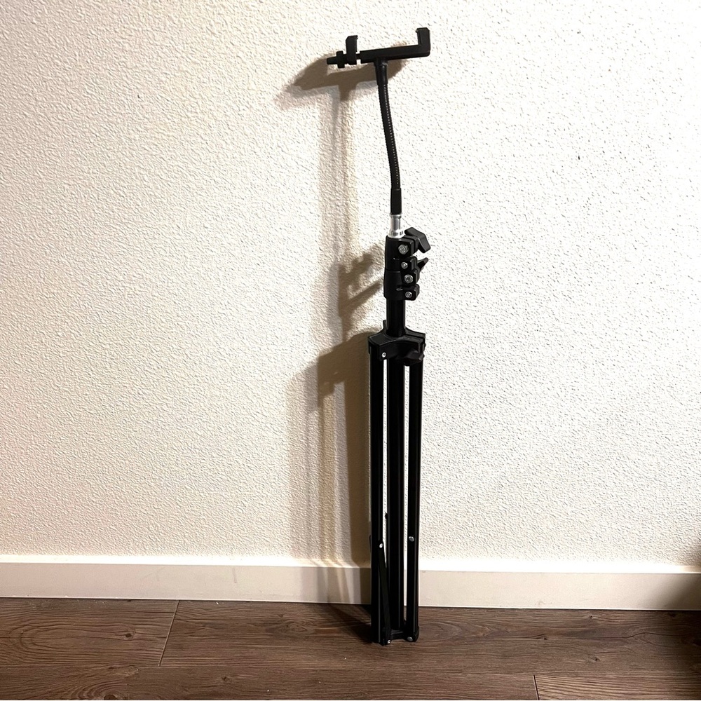 Adjustable Phone Tripod Stand / Overhead Recording Stand for iPhone